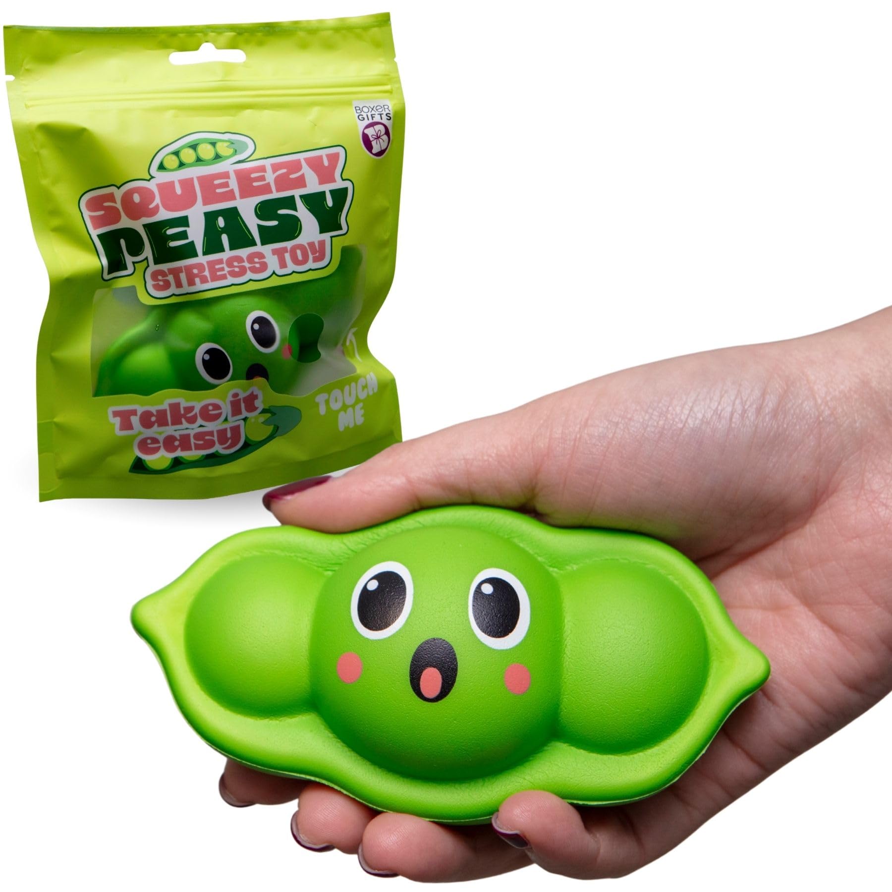 Boxer Gifts Squeezy Peasy Funny Stress Toy for Adults & Kids – Squishy Desk Toys, Anxiety Relief Squeeze Ball, Novelty Secret Santa Gifts