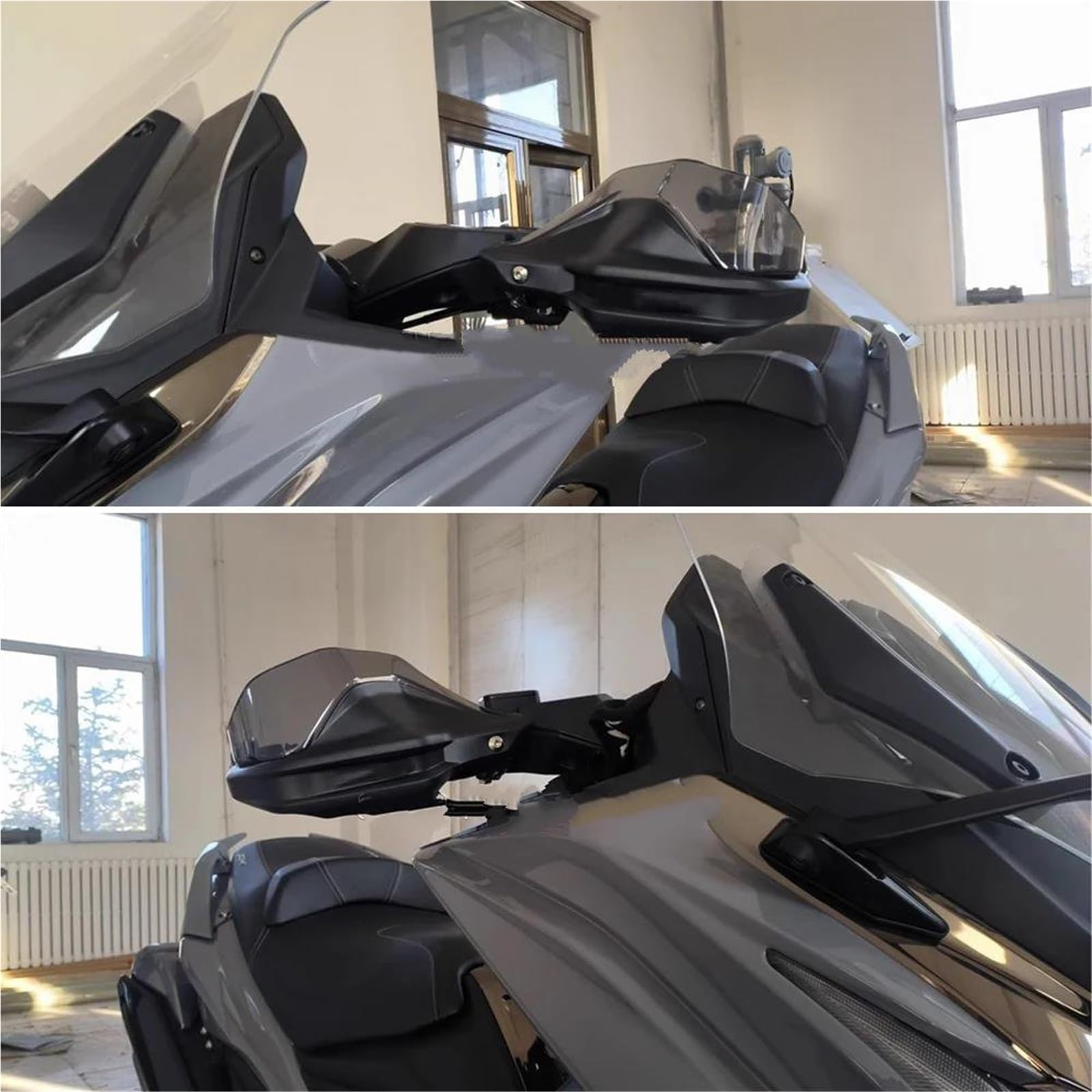 Protege Main Moto Protège-Mains De Guidon pour Moto pour KYMCO AK 550 AK550 - Protection Contre Le Vent Et Les Projections Protège-Mains(Protège-Main)