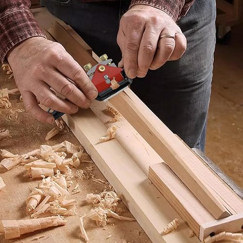 Vista 5 de T Tulead Metal Spokeshave ajustable radios afeitado carpintería mano herramienta de corte con cuchillas