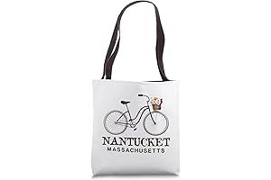 Nantucket Massachusetts Bike Flowers Basket for Adults
