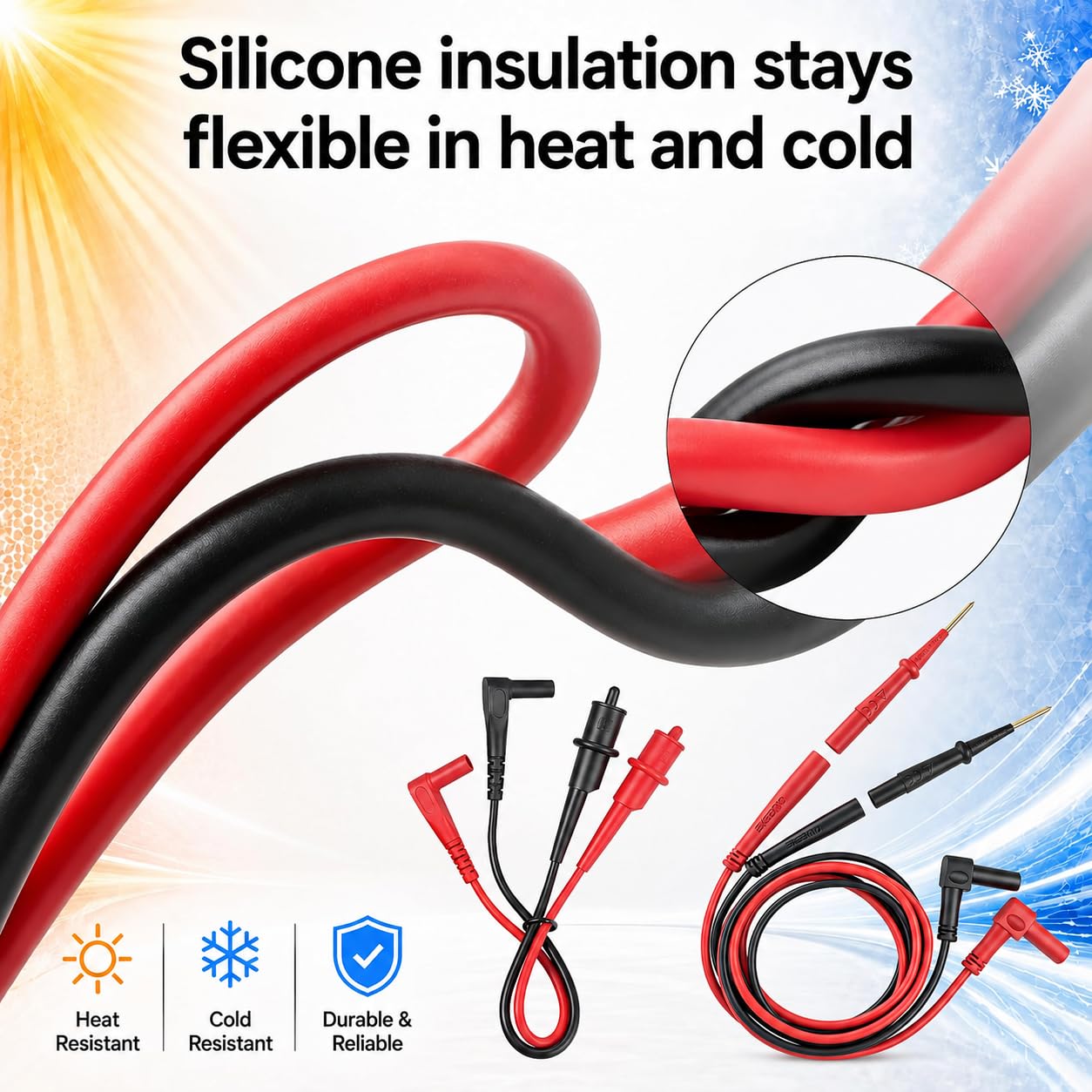 Replacement for Fieldpiece ATLK7 HVAC Silicone Test Lead Kit Clamp Meters — Amazon image 7