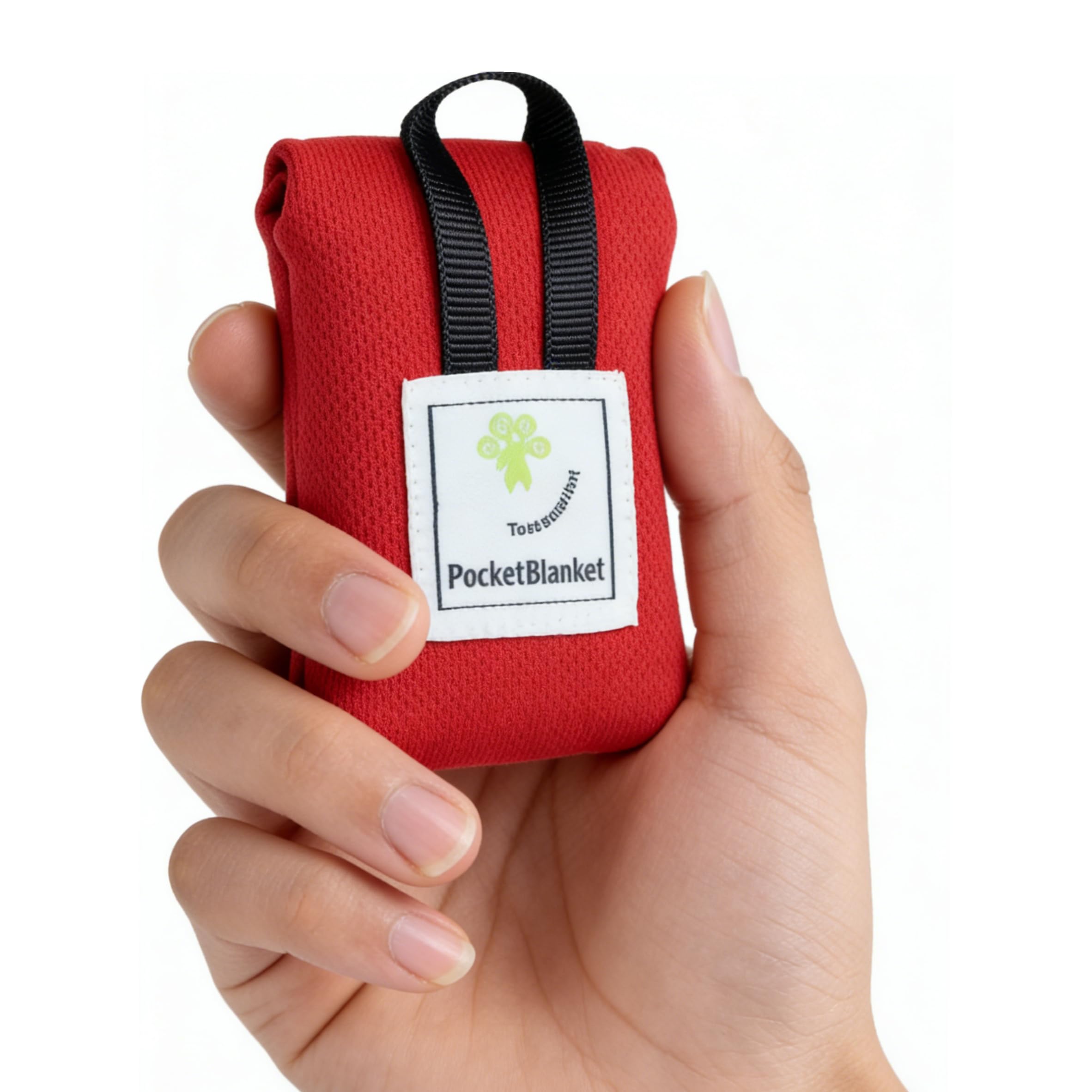 Grosion Mini Pocket Picnic Blanket,Waterproof Small Picnic Blanket,Mini and Foldable Beach Mats 70 * 110 cm,Lightweight Camping Blanket for Outdoor Activities,Hiking,Camping Accessories(Red)