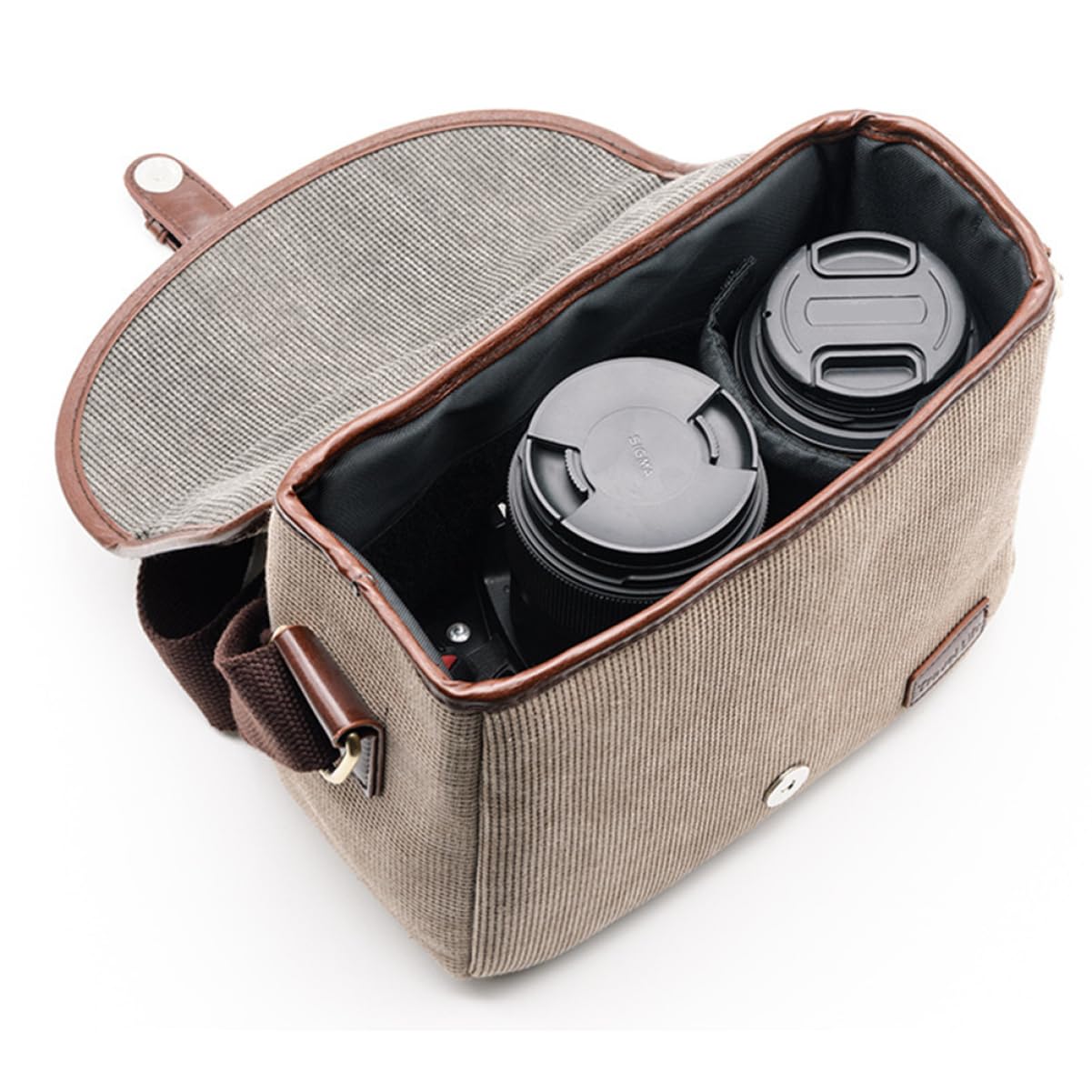 HOMSFOU Borsa Per Fotocamera Tela Oxford Design Leggero e Anti-urto Organizer Per e Per Uso Quotidiano e Viaggi