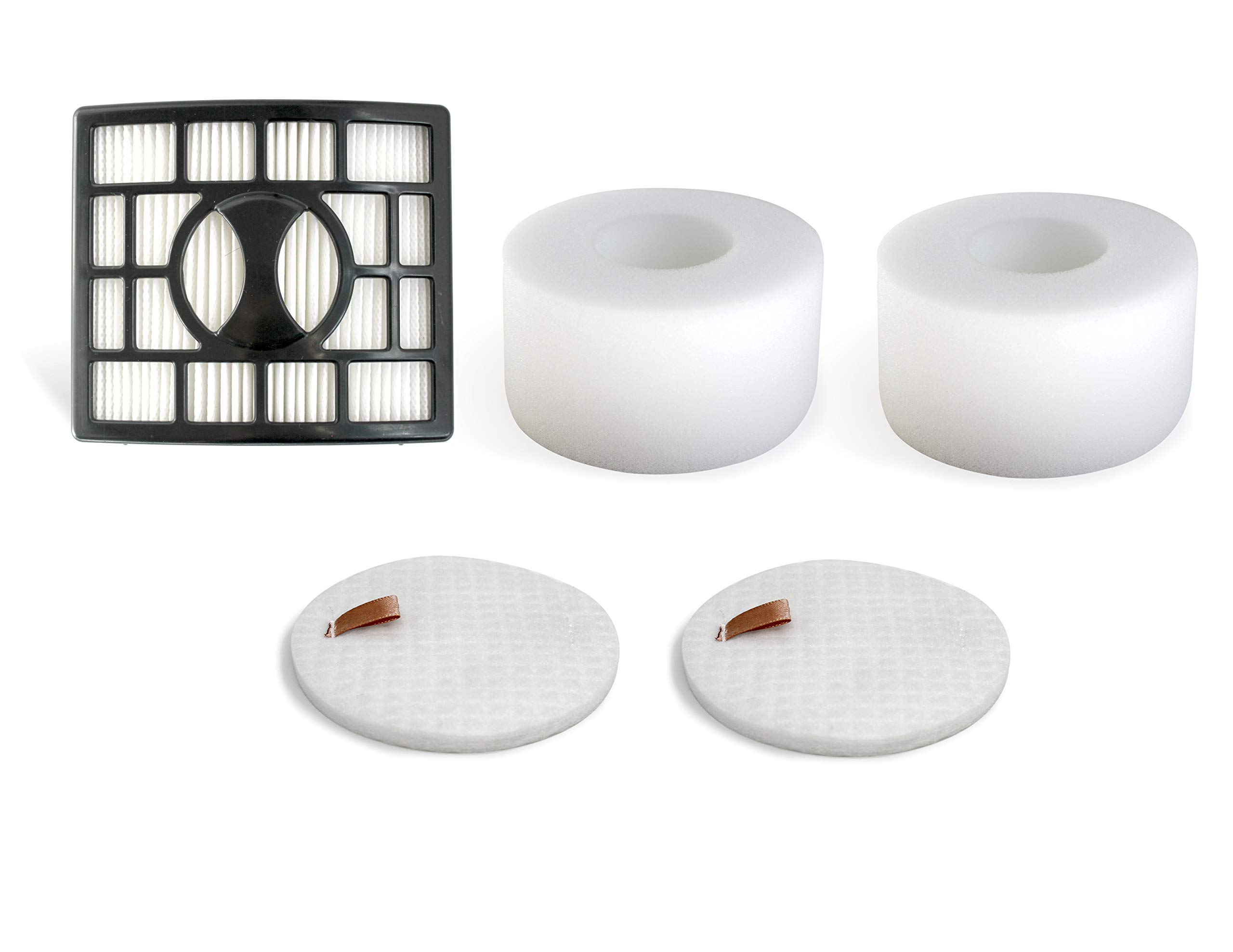 Fette Filter - Vacuum Filters Compatible with Shark Rotator Powered Lift-Away Speed & DuoClean Models NV680, NV681, NV682, NV683 (1 Hepa 4 Foam Filters)