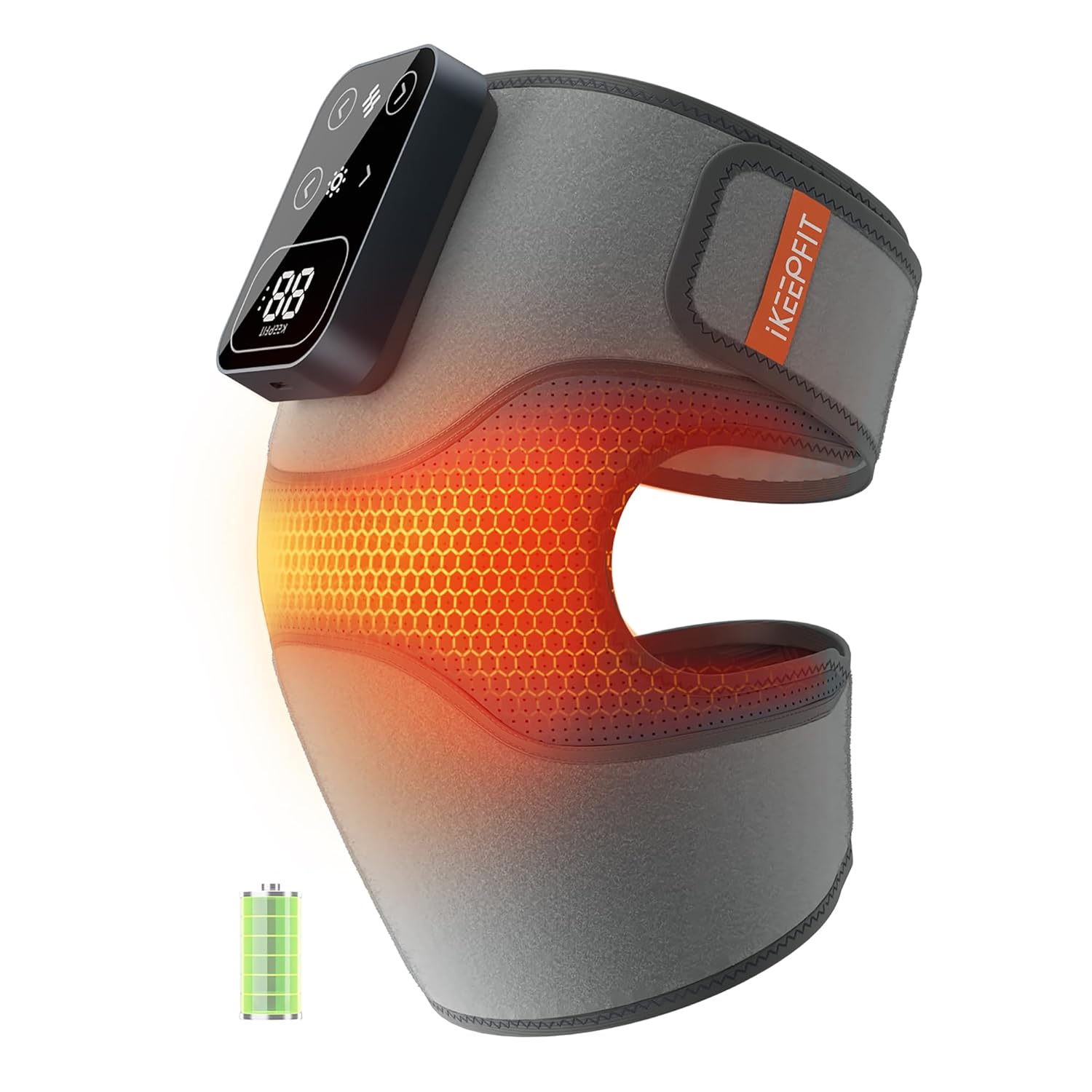 Cordless Knee Massager with Heat Vibration for Pain Relief, MAXwarm 4.0[2025 Upgraded] - Electric Heated Knee Brace with 5 Heat Levels and 3 Massage Mode, Gifts for Men Women...
