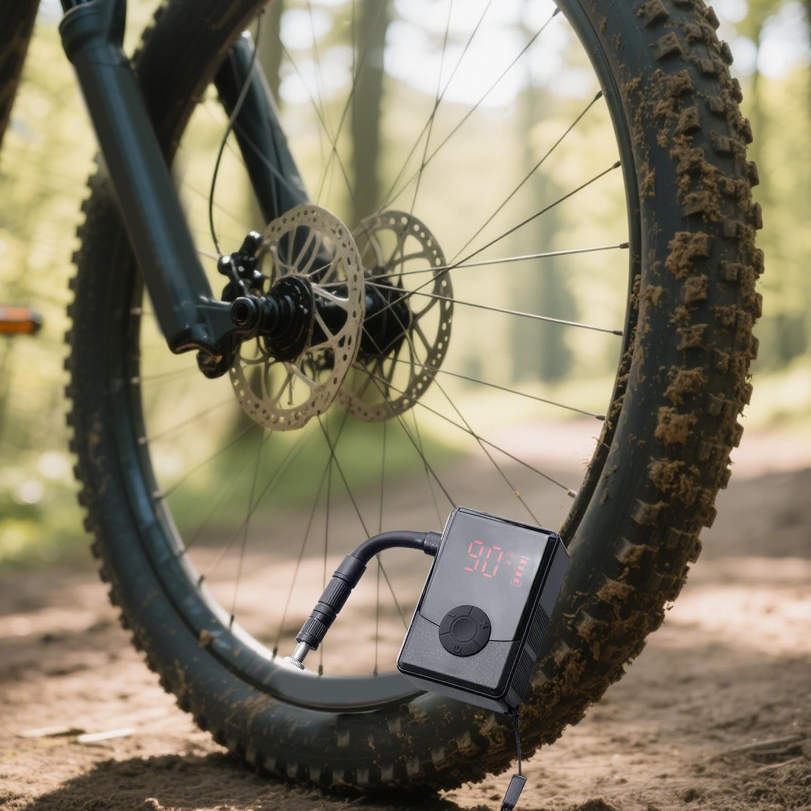 Pompe portable pour pneus de vélo Compresseur d'air sans fil