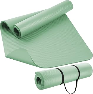 KEEP Extra Thick NBR Yoga Mat | Non-Slip, For Yoga, Pilates, Stretching, Meditation, Wide & Cushioned, For Women & Men