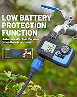 Vista 7 de Temporizador inteligente de aspersores, equipo de sistema de riego de manguera inteligente de jardín programable para jardín, riego automático