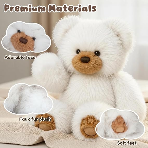 15.7 Soft Bear Stuffed Animal Interactive Plush Toy for Ages 0+
