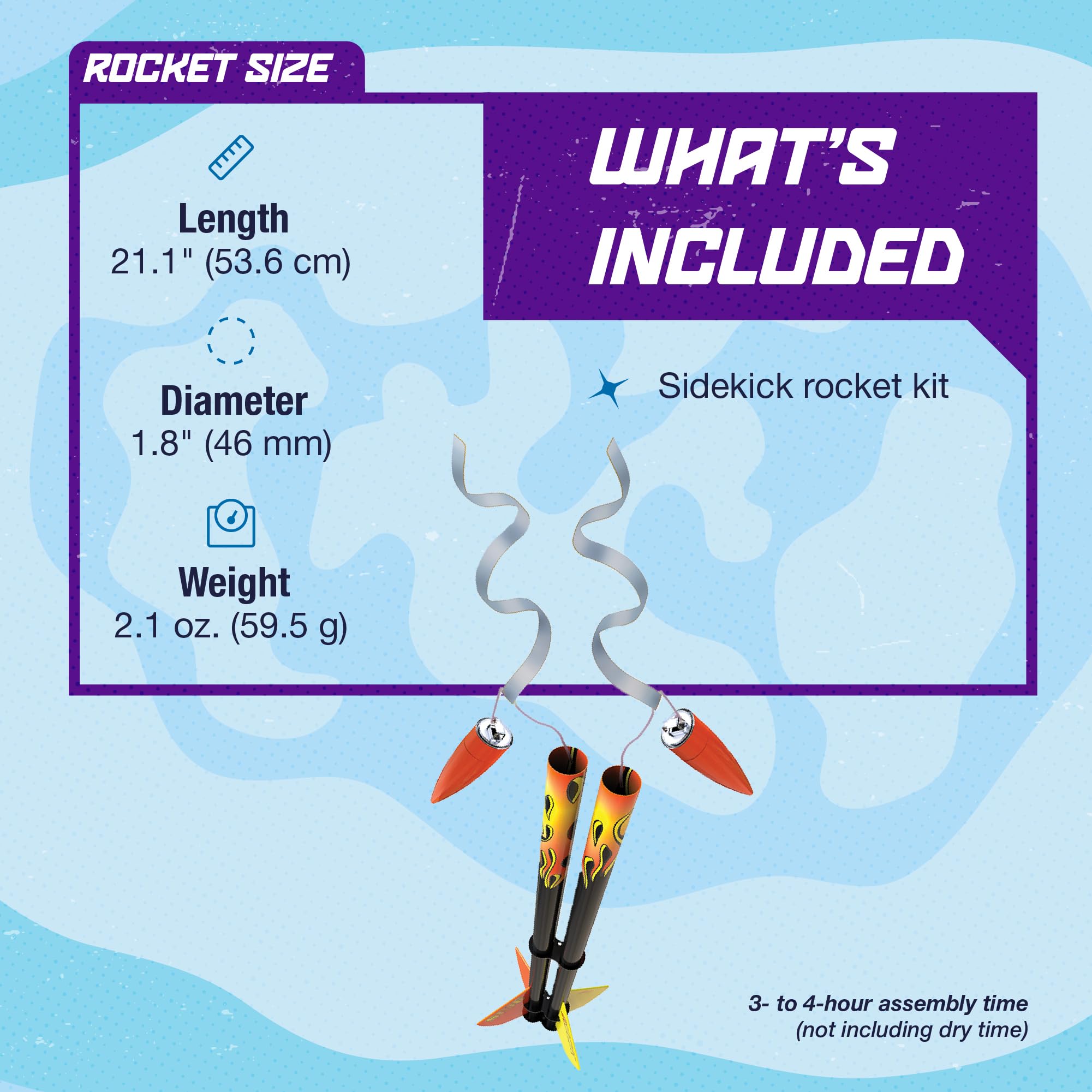 Estes 7287 Sidekick Rocket-Building Kit, Advanced Flying-Rocket-Model Kit for Ages 10+ - Image 3