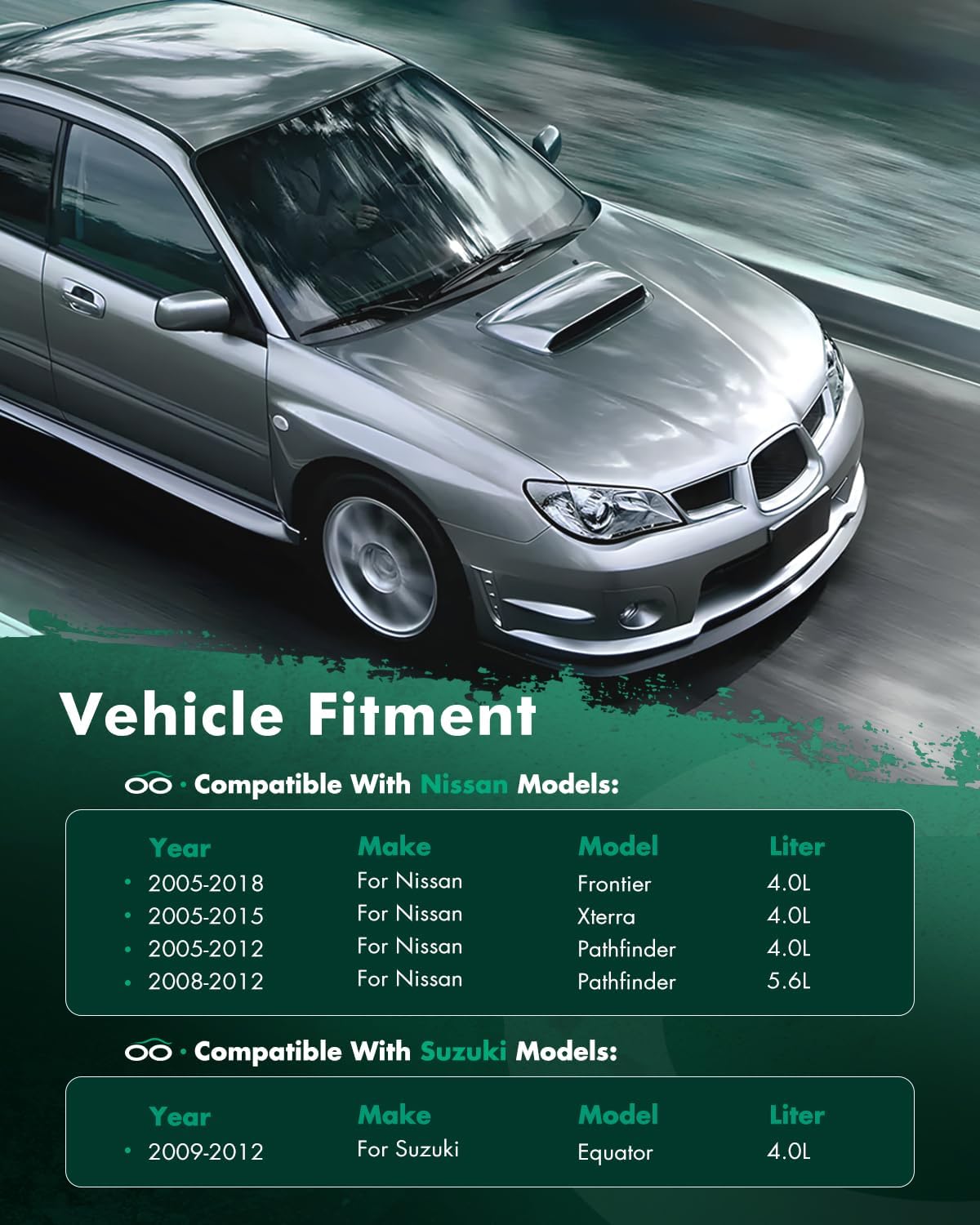 SCITOO 2807 Radiator Replacement Compatible for 2005-2018 for Nissan for Frontier 2005-2012 for Nissan for Pathfinder 2005-2015 for Nissan for Xterra 2009-2012 for Suzuki for Equator