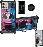 Vista 44 de Blu Studio Mini 2023 - Funda compatible con Blu Studio Mini 2023 [PC duro + silicona suave] [soporte de anillo] [efecto luminoso] YGH-BQ