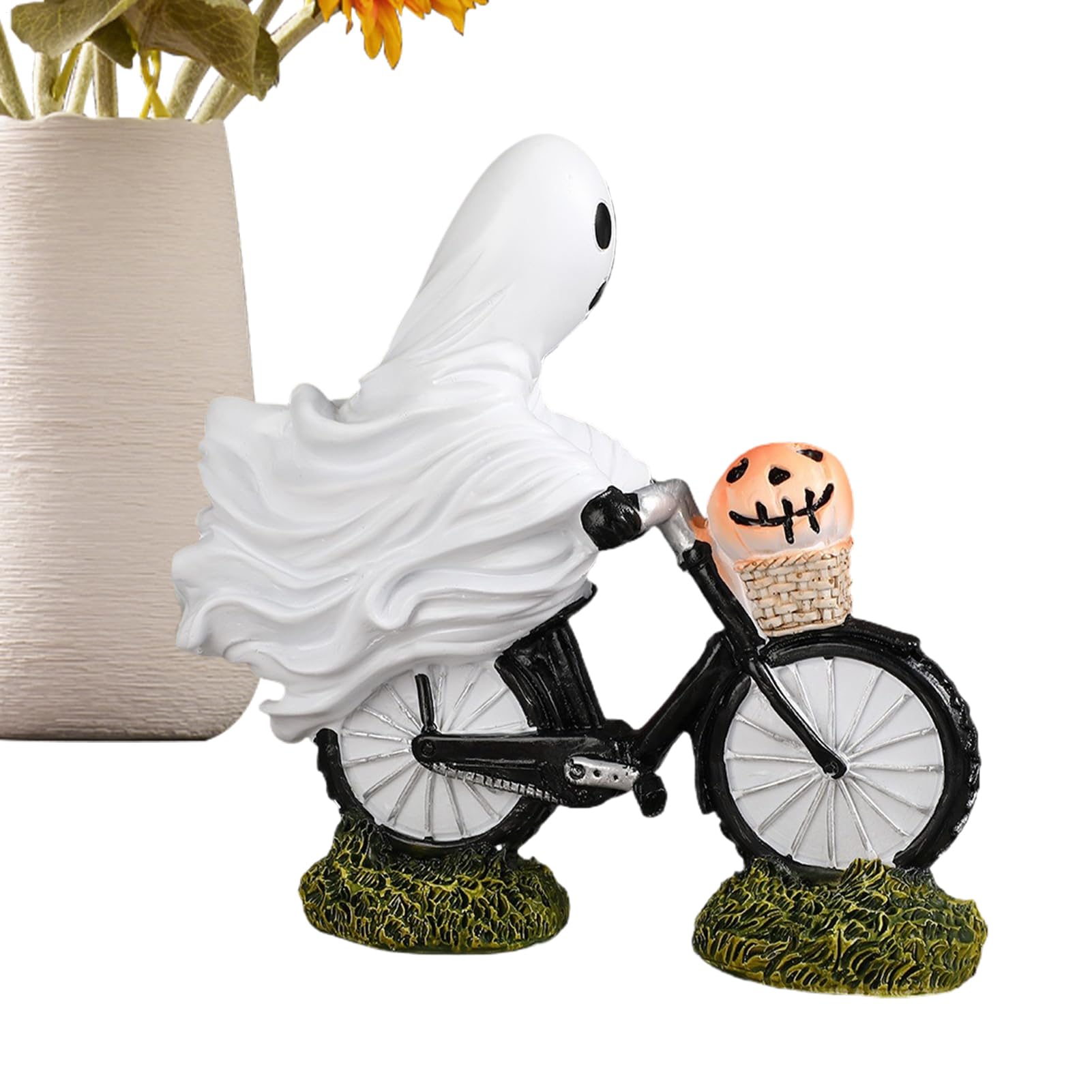 Décoration Saisonnière d'Intérieur : Statue Fantôme Halloween pour Centre de Table
