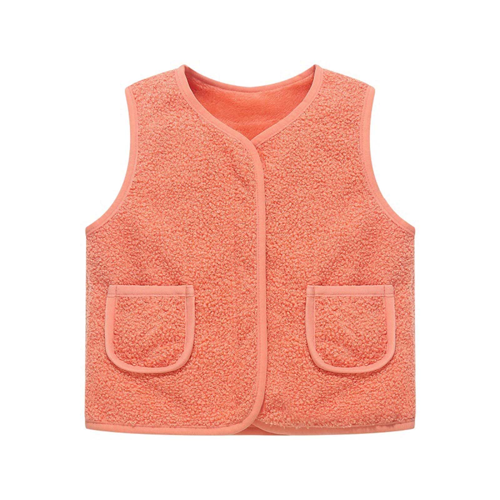 Kinder Fleeceweste Jungen Mädchen Ärmellose Jacke Winddichter Reißverschluss Polar Fleece Weste Solide Eltern-Kind Leichte Kinderjacke Oberbekleidung Oberteile Leicht Casual Fleecejacke
