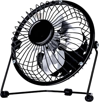 Status 4 Inch USB Desk Fan, Black
