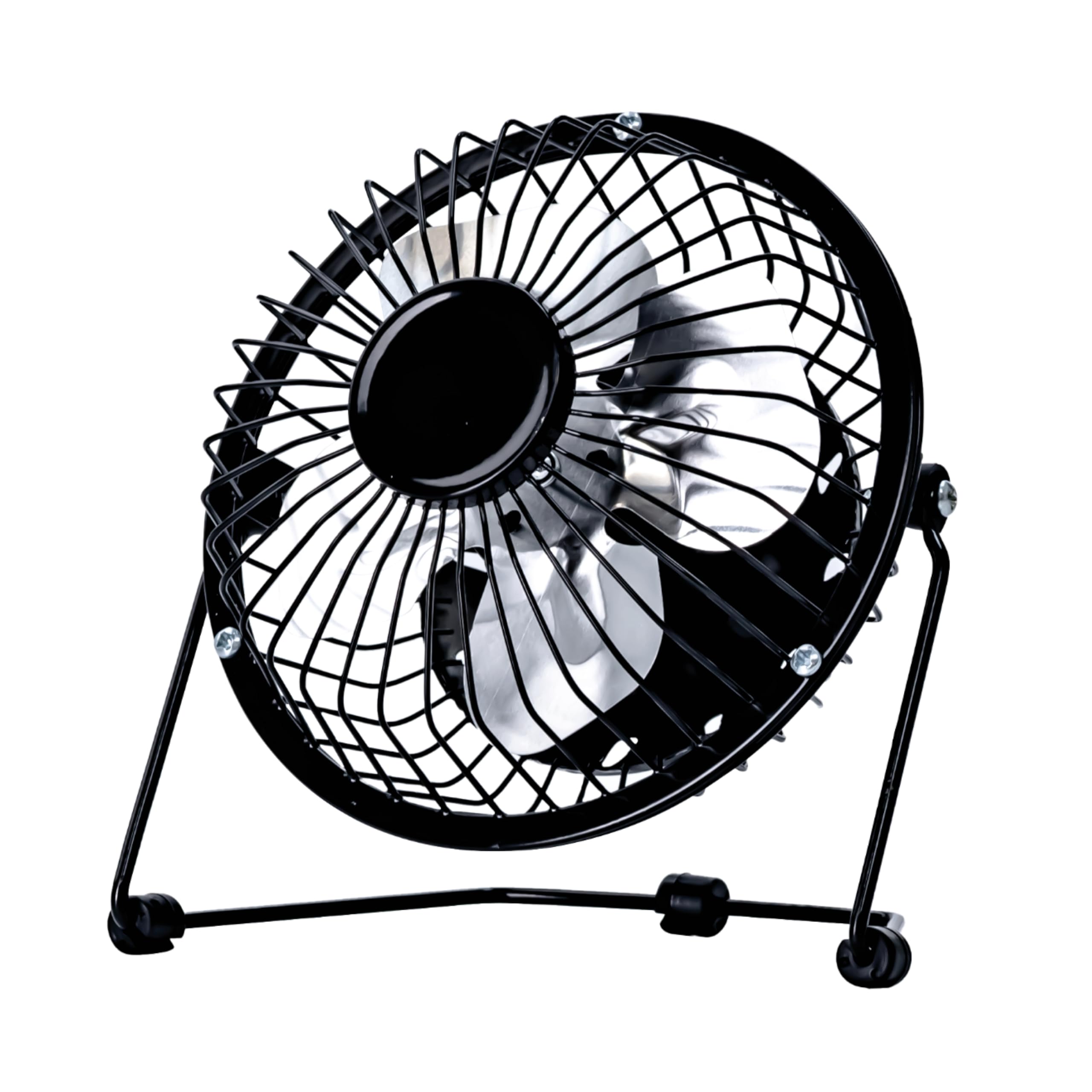 Status 4 Inch USB Desk Fan, Mini Portable, Single Speed, Black, Compact Personal Cooling Fan for Office Travel (SUSBBLKWFAN1PKB4)