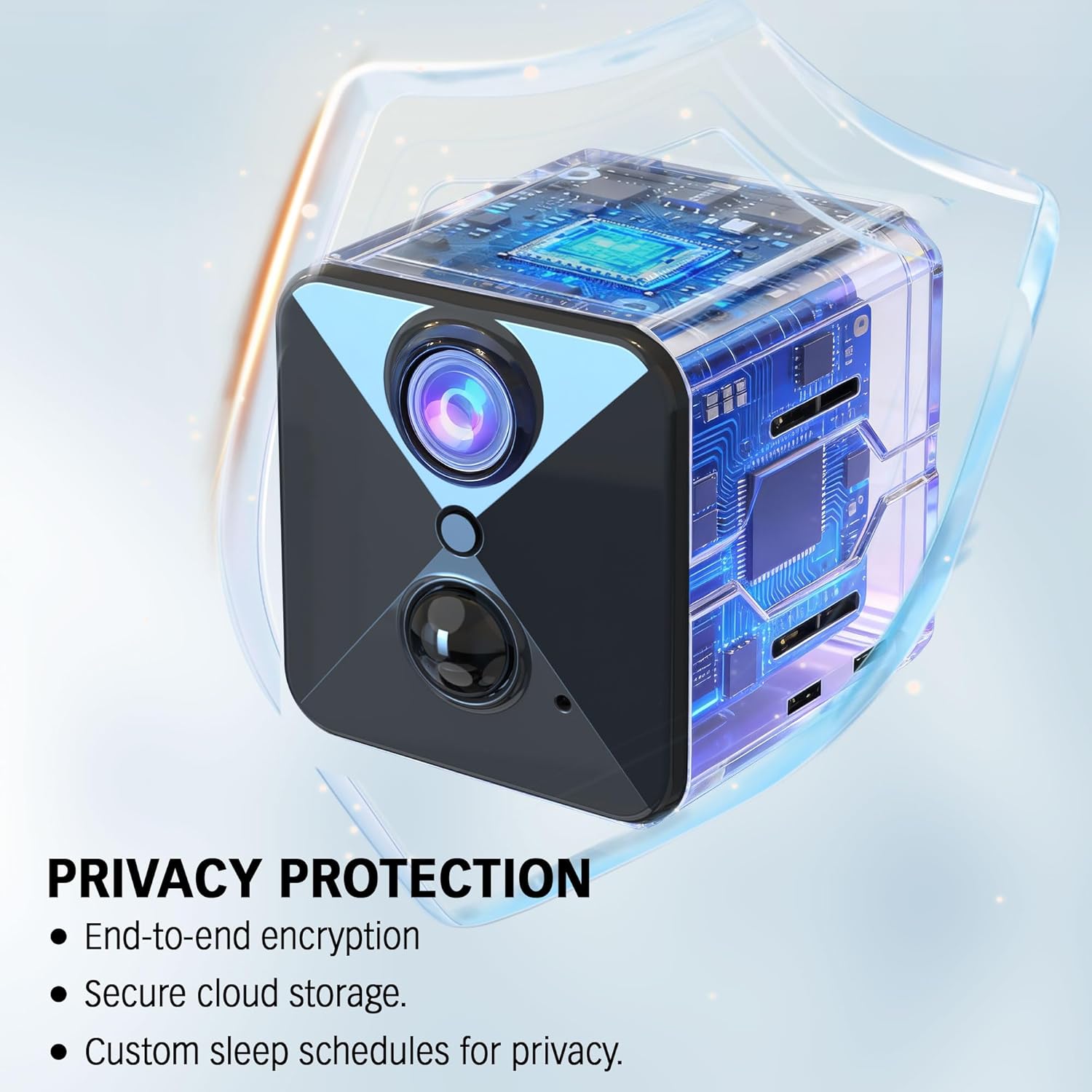 2026 Upgraded 4K HD Mini Security Camera, Wireless WiFi Indoor Nanny Cam with Night Vision, Motion Detection, Remote Viewing & 100-Day Battery Life