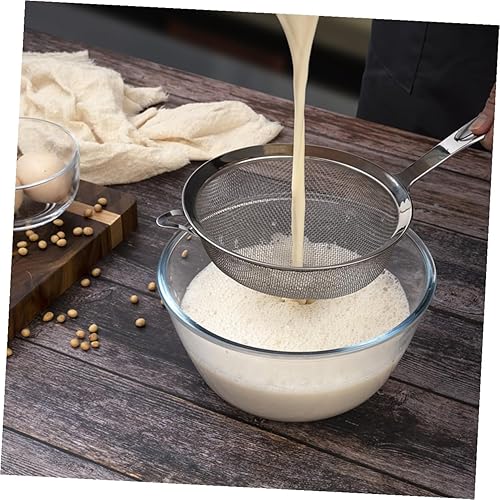Miniatura 6 de Uonlytech Multi-function Stainless Steel Flour Sieve Large Mesh Strainer Convenient Kitchen Supply for Home Baking Easy to Clean and Store Handheld