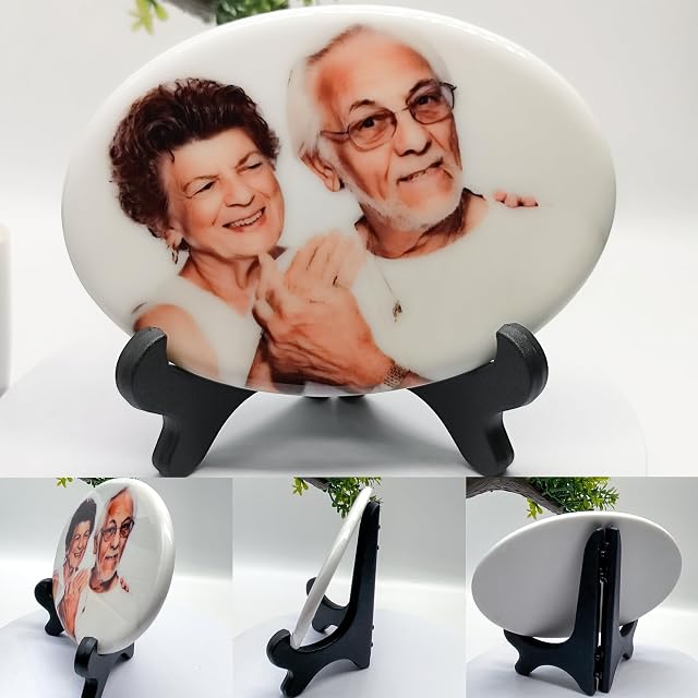Foto 4 de 5 de ADFSTONE Foto Personalizada para Lápidas, Imagen para Marcadores de Tumba