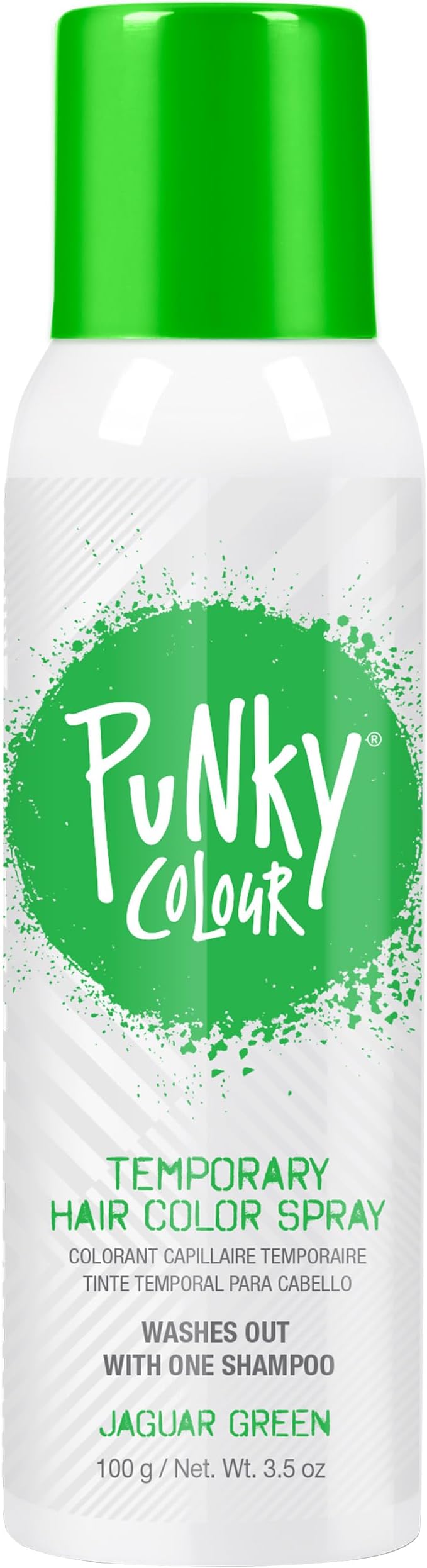 Temporary Hair Color Spray, Jaguar Green, Non-Sticky, Non-Damaging Hair Dye Instant Vivid Hair Color, 3.5 oz, 1 Pack