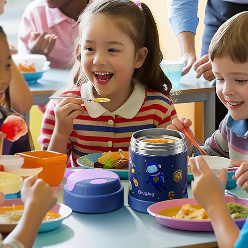 Miniatura 71 de Termo para comida caliente para adultos y niños boca ancha, tarro de alimentos aislado de 26 onzas con cuchara, termo de sopa a prueba de fugas
