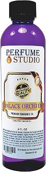 Black Orchid Fragrance Oil for Making Candle, Soap, Lotion, Perfume, Cologne, Incense, Bath Bomb, Diffusers, Plug in Refills, Oil Burners. Premium Quality Undiluted Pure Perfume Oil Black Orchid 4oz