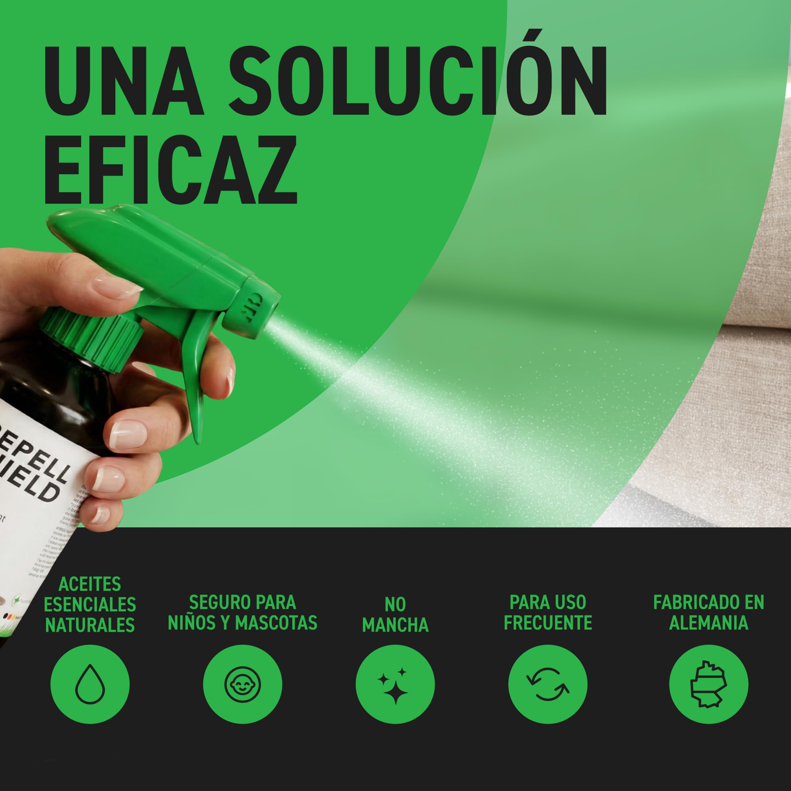 RepellShield® Repelente Ratas y Ratones - Anti Roedores Natural para Coche y Hogar -250ml- No Mancha, Uso Interior y Exterior - Aceite de Menta - Ahuyentador de Ratas Seguro para Niños y Mascotas