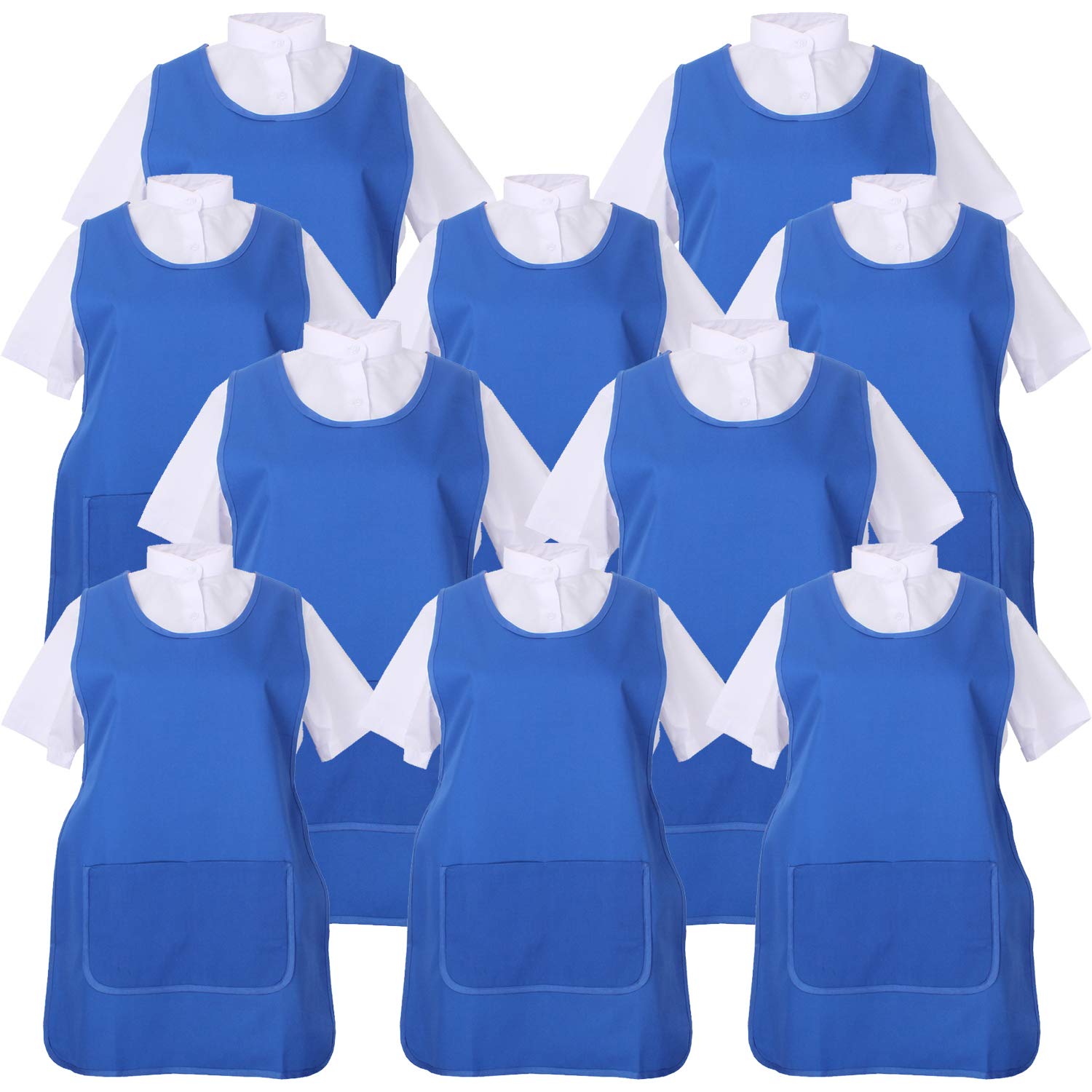 MISEMIYA - Pack*10 Pcs - DELANTAL LIMPIEZA UNIFORME LABORAL CLINICA MÉDICOS LIMPIEZA VETERINARIA SANITARIOS HOSTELERÍA- Ref.868