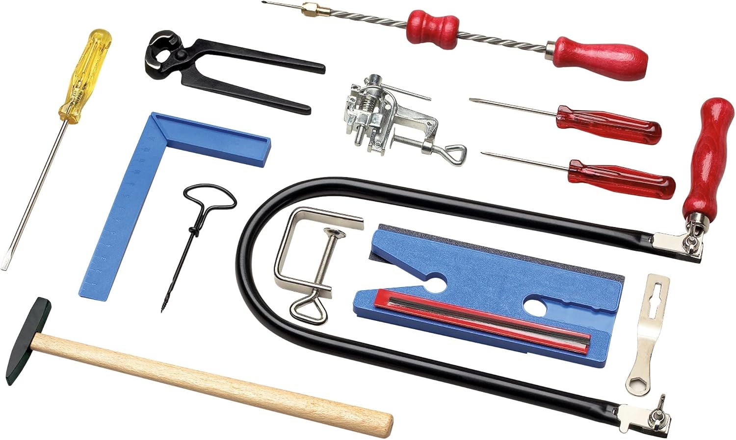 Pebaro 108P 21 Piece Set fretsaw, Boards, Blades, Drill bits and Other Tools Included, Suitable for All Hobby Craftsmen