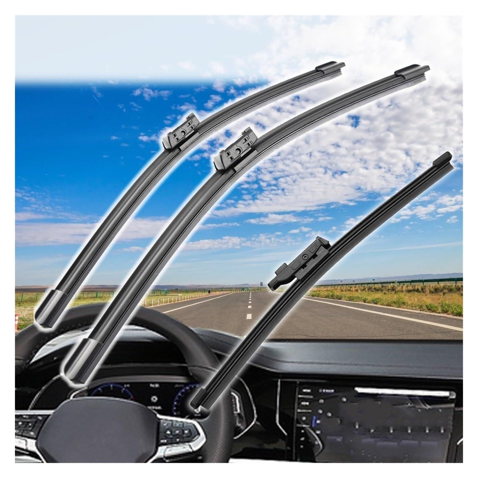 Parabrezza Tergicristalli Per VW Per G&olf 8 2020-2021 26 "+18" + 10 "Spazzole Tergicristallo Anteriori Posteriori Parabrezza Parabrezza Finestra Spazzole Tergicristallo Auto