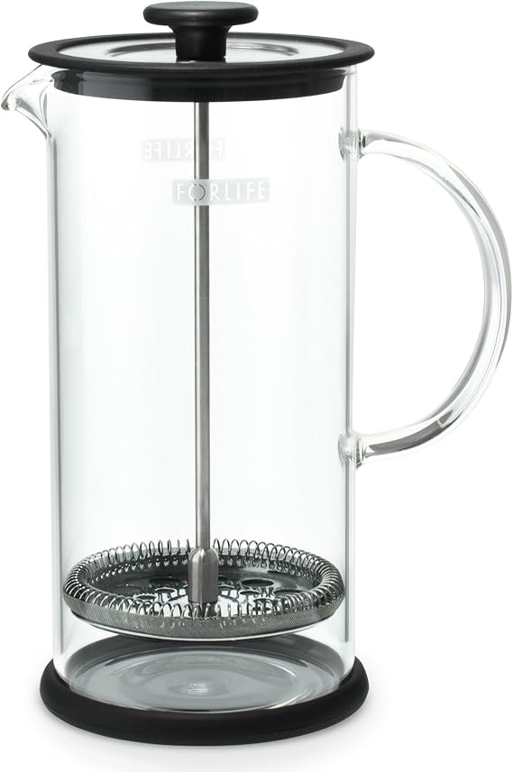Cafe Style 828-BLK Coffee/Tea Press, 32-Ounce, Black