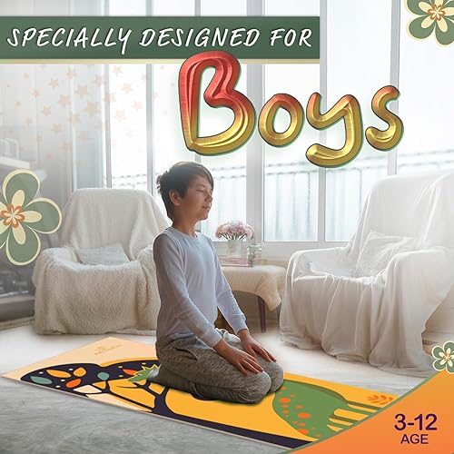 Miniatura 3 de Juego de esterillas de yoga para niños y niñas, muñeca, unicornio, sirena, panda, dinosaurio y bajo el agua, sin productos químicos, no tóxico,