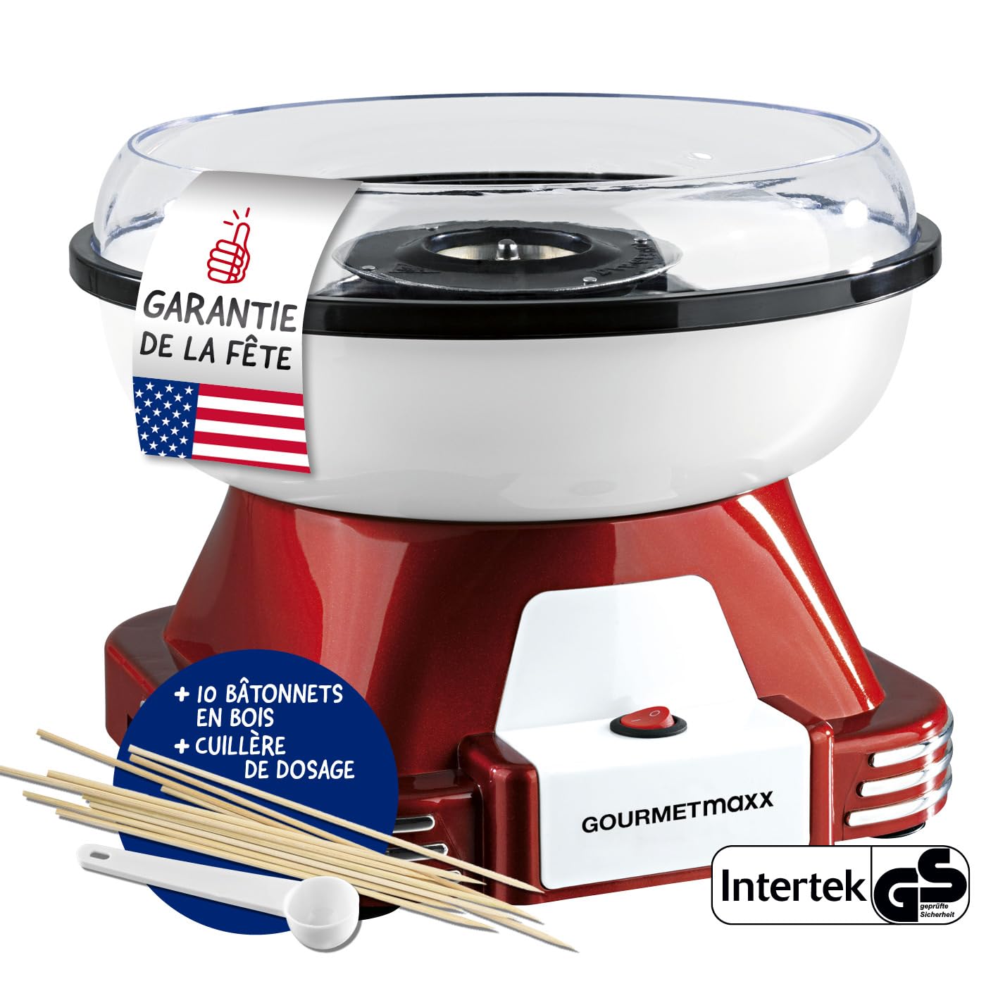GOURMETmaxx Machine à barbe à papa pour la maison