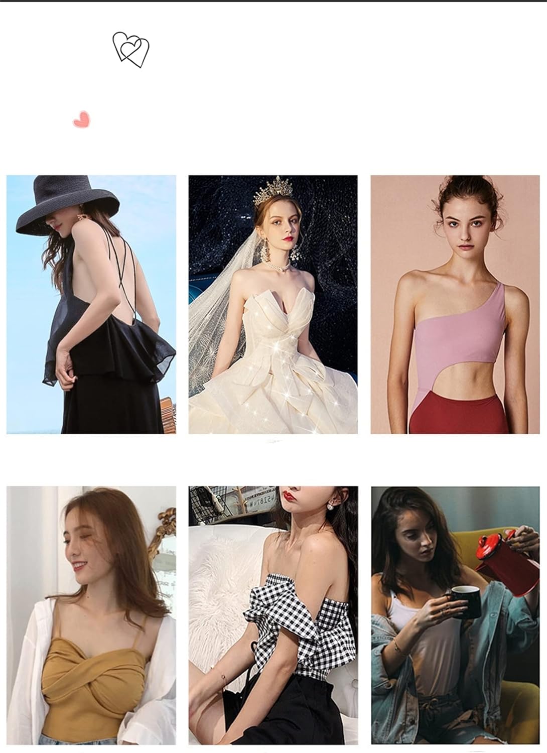 Miniatura 7 de ICEGIA Cubiertas para pezones de silicona para mujeres, cubiertas adhesivas para pezones, cubiertas reutilizables para pezones, gel pegajoso, color