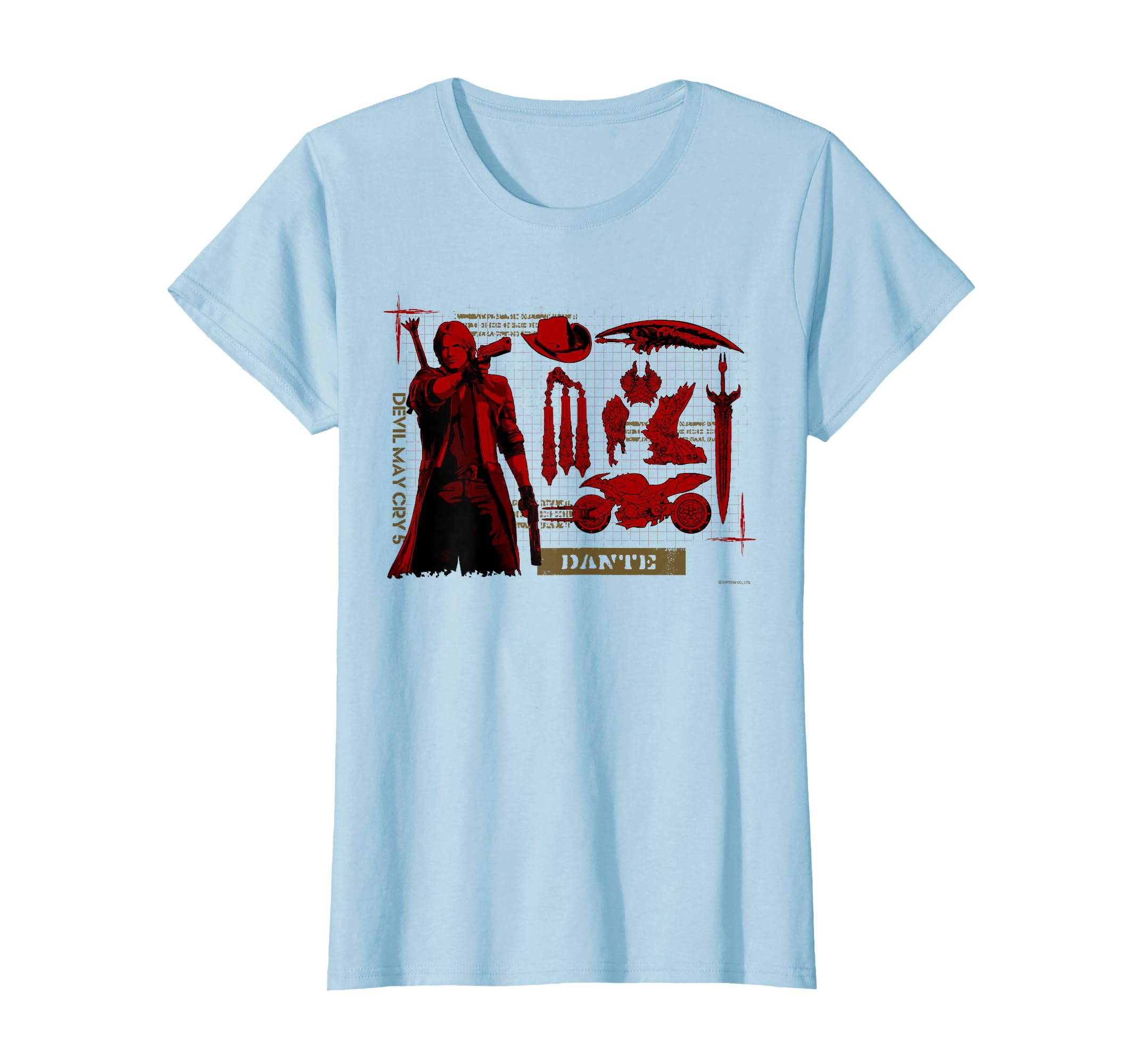 Amazon | Devil May Cry 5 ダンテ Tシャツ | Tシャツ・カットソー 通販