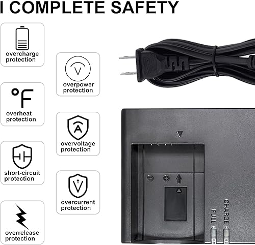 Miniatura 6 de LC-E17C Cargador de batería para Canon EOS R50 RP R10 R8, Rebel T8i, T7i, T6i, T6s, SL2, SL3, EOS M3, M5, M6, 200D, 77D, 750D, 760D, 800D, 8000D,