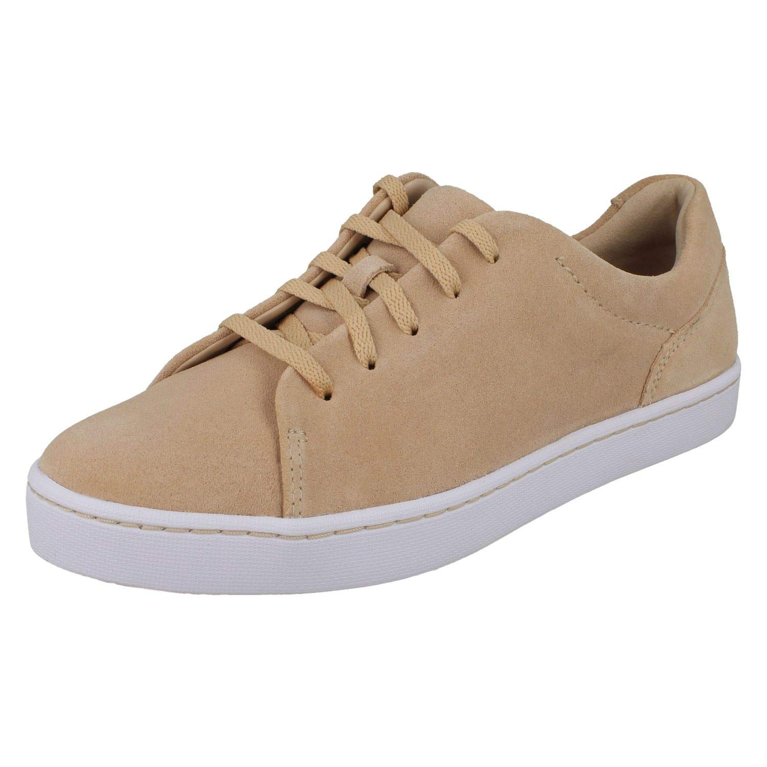 Clarks Womens Sneaker Blush Suede Sneaker - 3 UK (261476264)