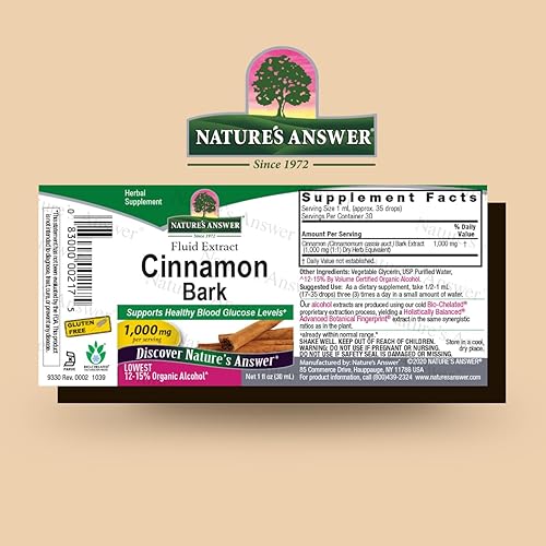 Miniatura 2 de Nature's Answer Corteza de canela, 1 onza líquida