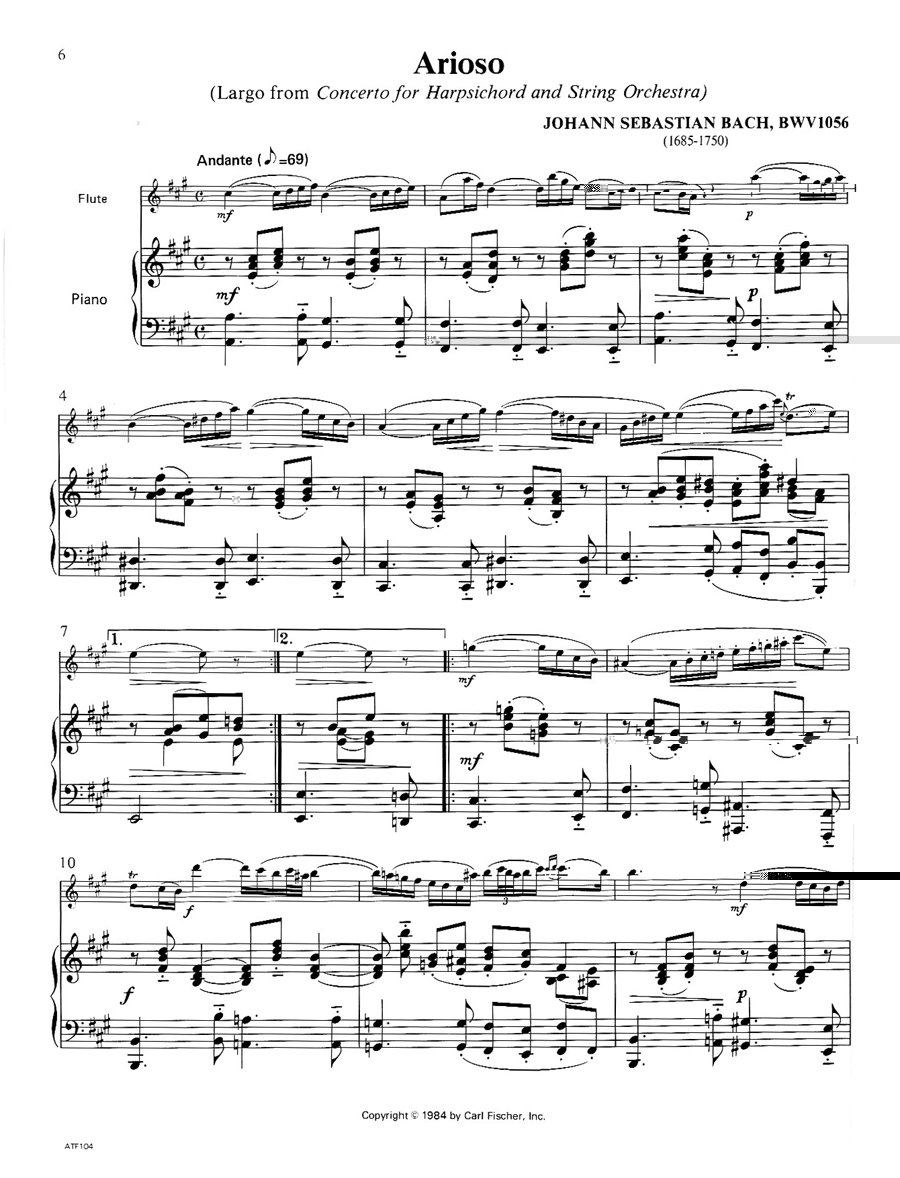 Solos for Flute: 36 Repertoire Pieces With Piano Accompaniment