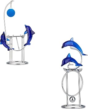 Sunnytech Dolphins Kinetic Art Balancing Decompression Toy Decompressive Science Psychology Home Office Decor Desk Decor Toy WJ121-WJ139