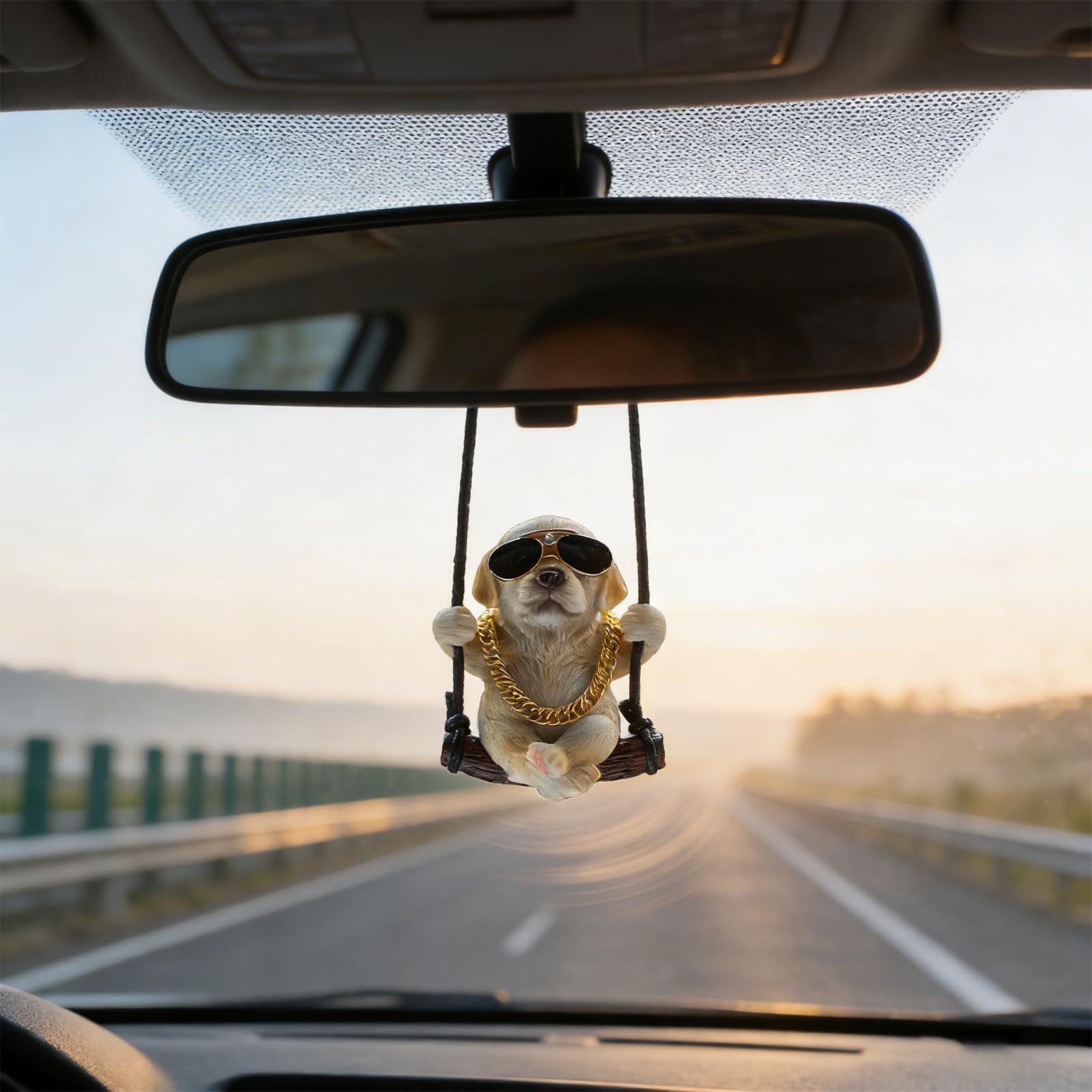 Dekoracja samochodu Labrador, dekoracja wnętrza, akcesoria samochodowe, zabawna zawieszka do lusterek samochodowych, drzwi, domu, 1 opakowanie, wyjątkowy wybór na prezent