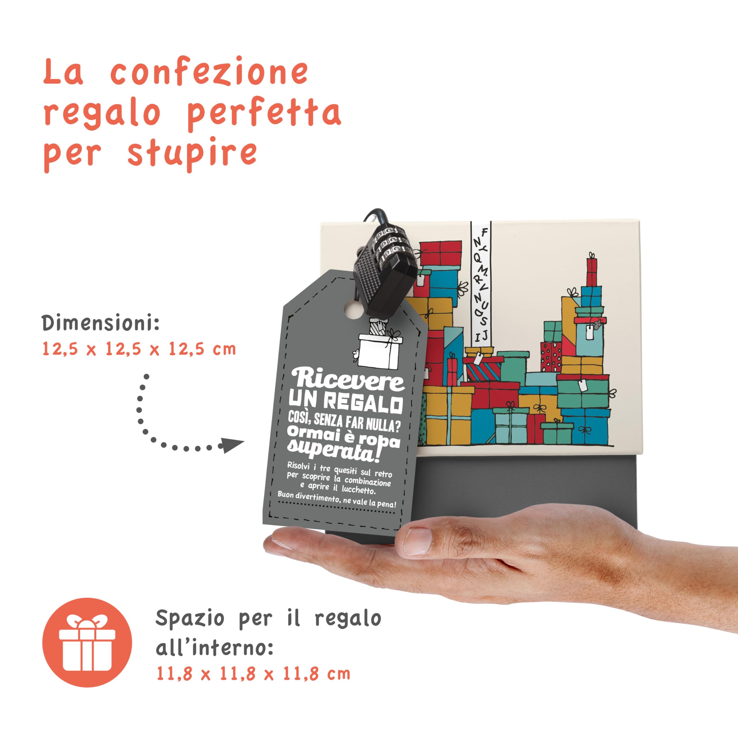 SURPRISA Scatola Regalo, Scatola Enigma per Regali in Denaro, Confezione Regalo di Compleanno per Donne, Rompicapo Regalo