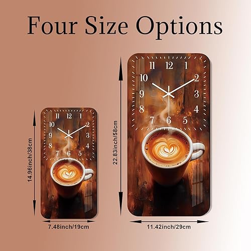 Miniatura 5 de Relojes de pared grandes estilo casa de campo  Relojes analógicos de cocina de 24 pulgadas a pilas  Relojes de pared rústicos vintage silenciosos