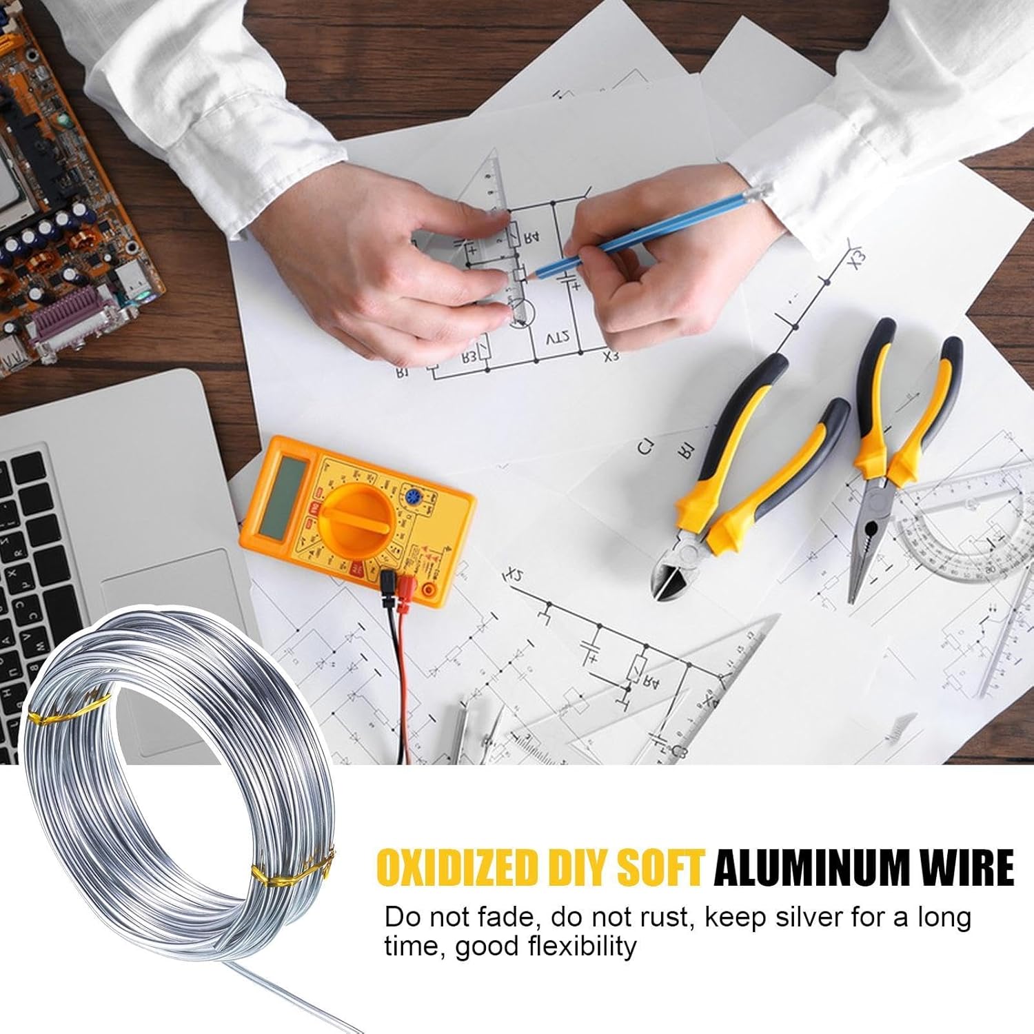 Aluminum Craft Wire, Bendable Aluminum Wire, Metal Craft Art Wire, Wire Flexible Bendable Crafting Wire, Aluminum Craft Wire, Bendable Metal Wire, Modelling Skeleton Crafting Floral Making