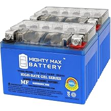 Mighty Max Battery YTX4L-BSGEL 12V 3AH GEL Replacement Battery compatible with Aeon 50 90 100 Benzai ATV - 2 Pack