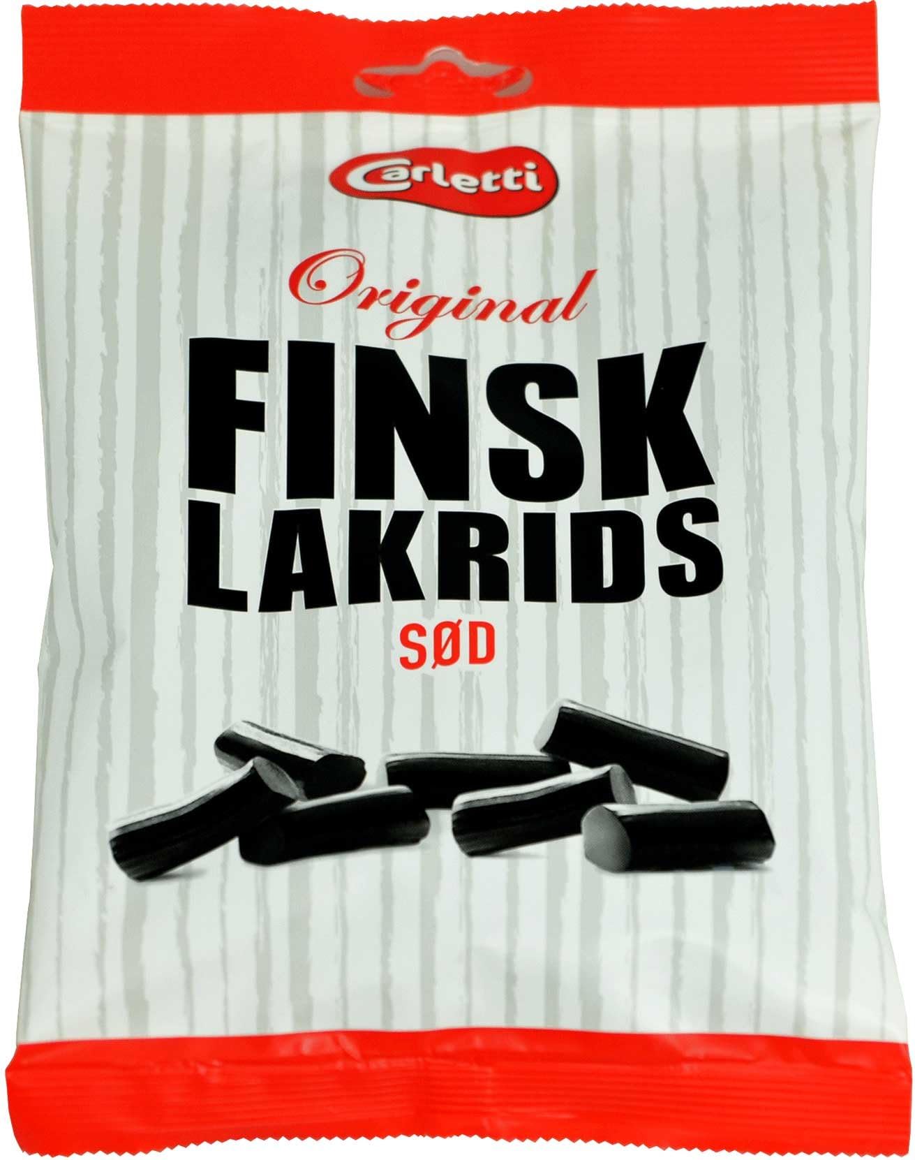 Carletti Finsk Lakrids Original Sød (2 x 180g) - Soft sweetcorn Chopsticks