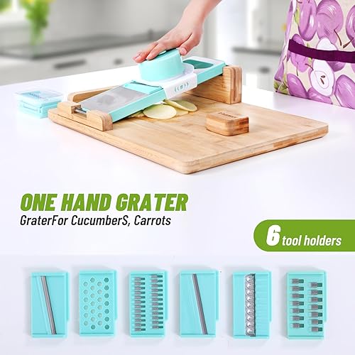 Miniatura 3 de Fanwer Tabla de cortar adaptable con una sola mano, antideslizante con topes de pan y púas, perfecta para amputados y discapacitados, con una sola