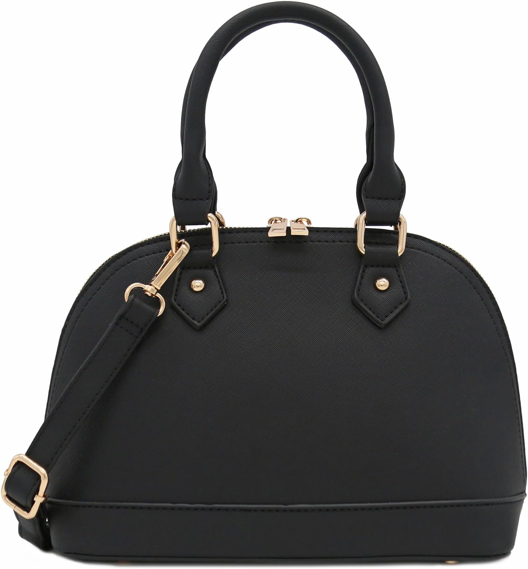 Zip-Around Saffiano Classic Dome Satchel