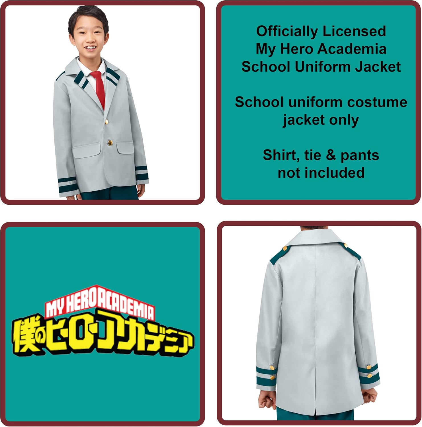 Rubies Child's My Hero Academia School Uniform Costume Jacket