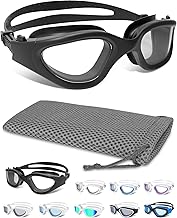 Winline Swimming Goggles Clear Vision Anti Fog Anti UV Anti Leak Waterproof Swim Goggles with Polarized or Non-Polarized Lens for Adult Men Women Teenager